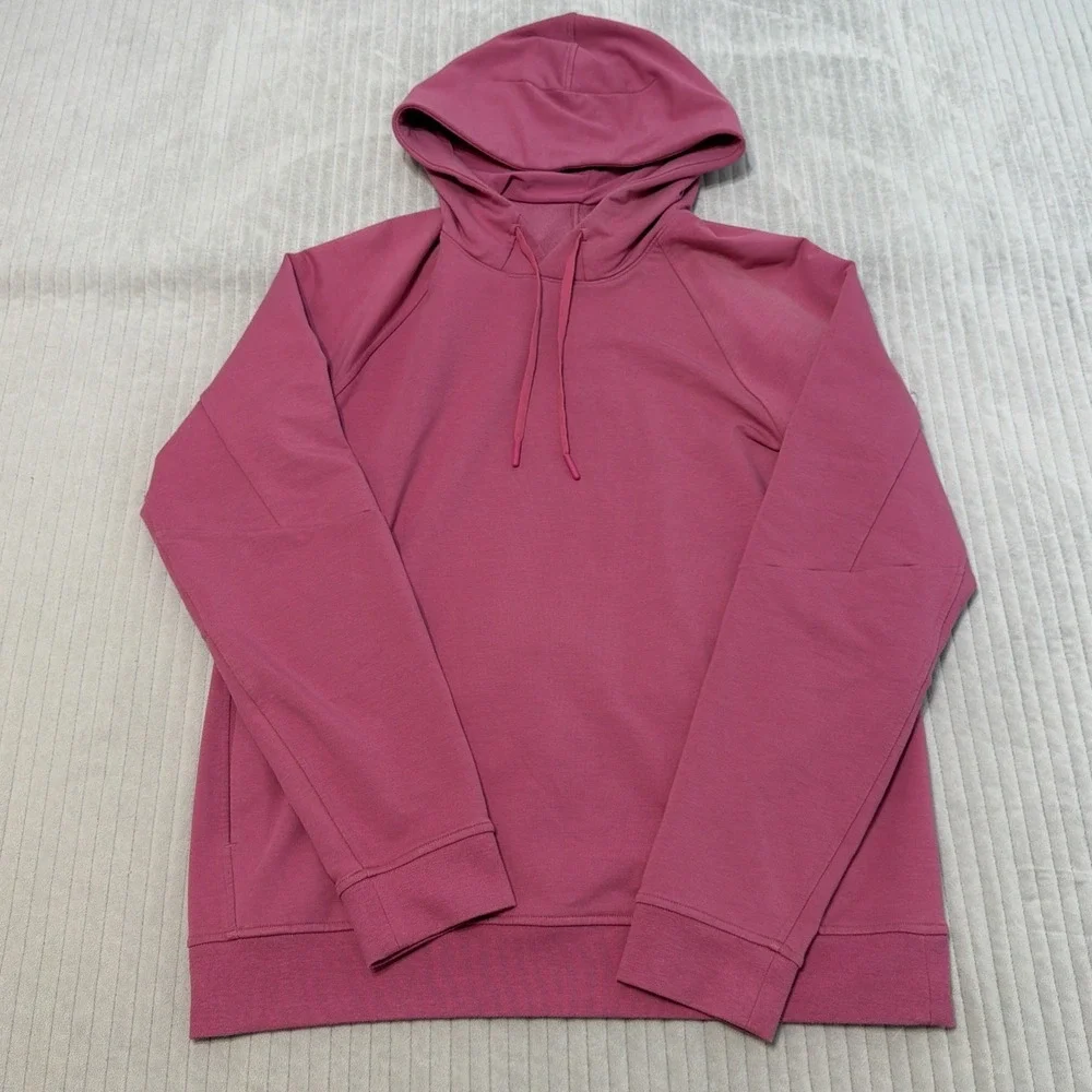 Lululemon City Sweat Pink Blossom LM3AUPS Hoodie Sweatshirt Athleisure Men Med